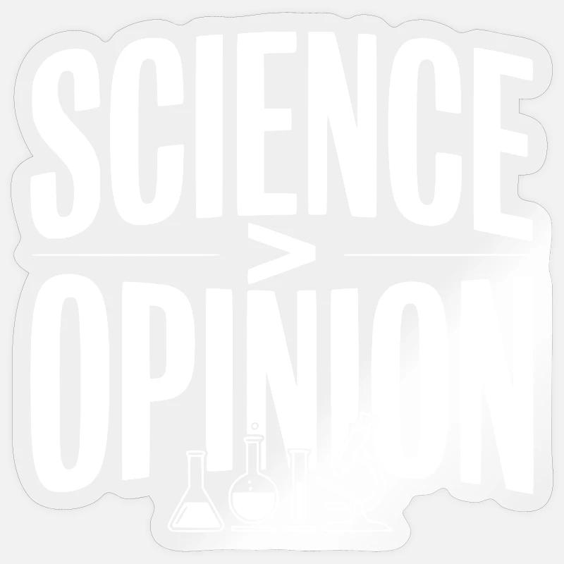 Science > Opinion - Sticker taille S (10 x 10 cm) - brillant transparent