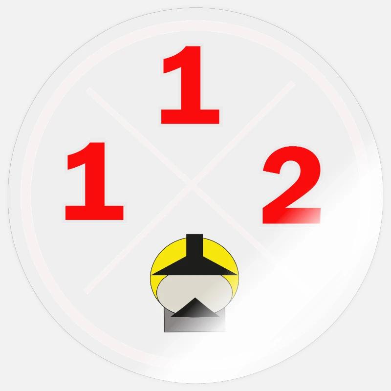 112- District logo - Fire brigade Sticker size S (10 x 10 cm)