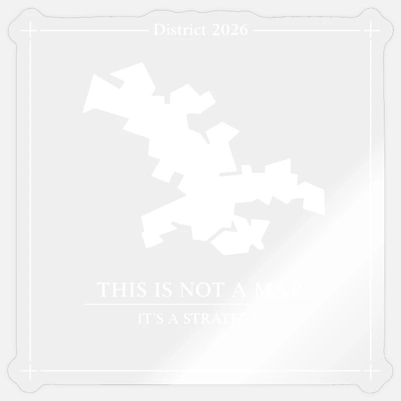 District 2026 Strategy Map Concept Sticker size S (10 x 10 cm)