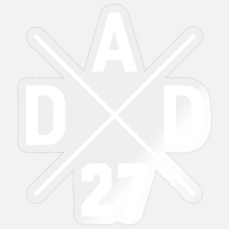 DAD 26 Papa 2026  - Sticker taille S (10 x 10 cm) - brillant transparent