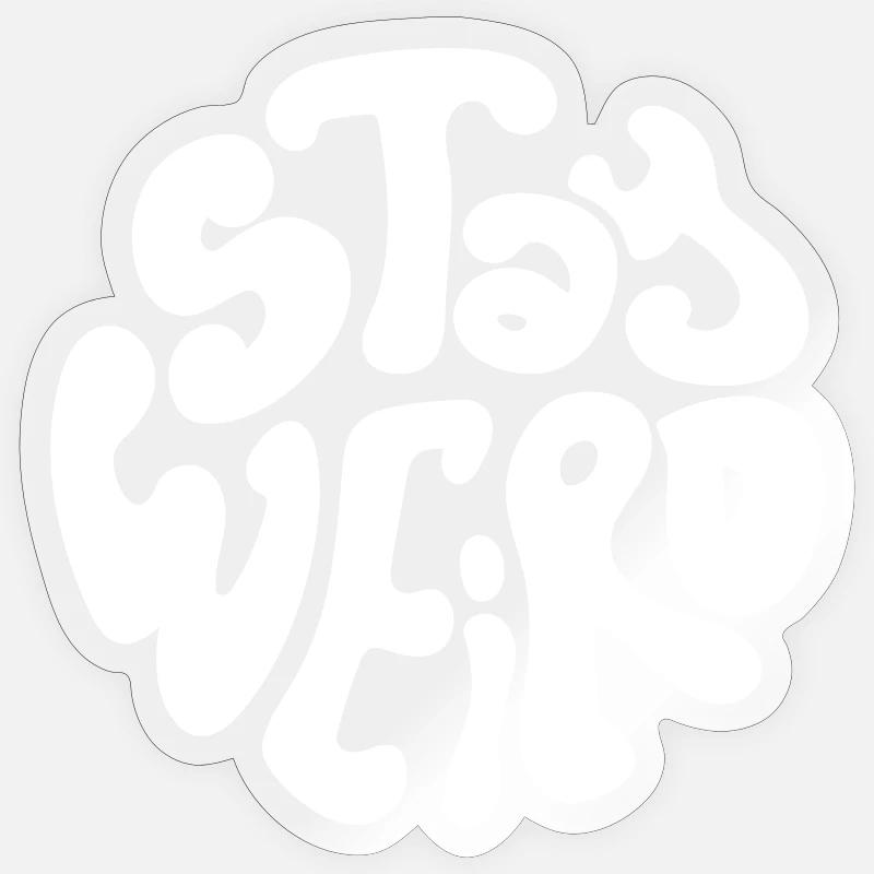reste bizarre Sticker taille S (10 x 10 cm)