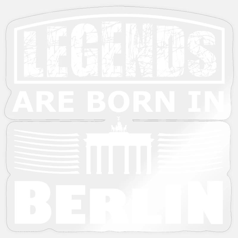 Légendes de Berlin - Sticker taille S (10 x 10 cm) - brillant transparent