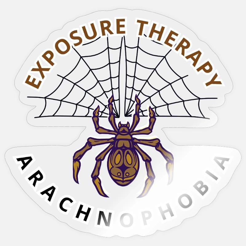 Arachnophobia - Sticker size S (10 x 10 cm) - transparent glossy