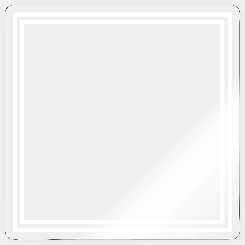 Frame Empty - Sticker size S (10 x 10 cm) - transparent glossy