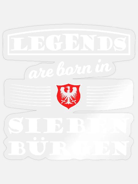 Legenden aus Siebenbuergen - Sticker Größe S (10 x 10 cm) - Transparent glänzend