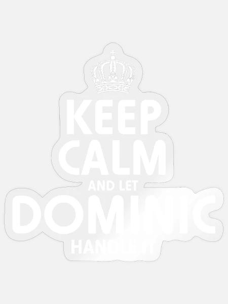 DOMINIC Handle It - Sticker Größe S (10 x 10 cm) - Transparent glänzend