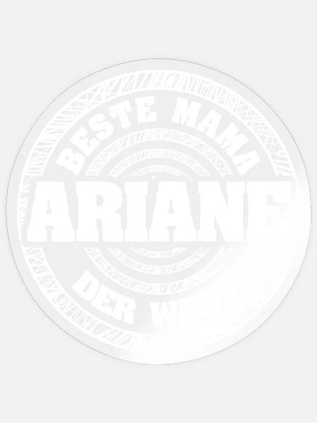 Mama Ariane - Sticker Größe S (10 x 10 cm) - Transparent glänzend
