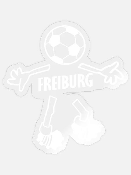 Der Freiburger Sportfreunde - Sticker Größe S (10 x 10 cm) - Transparent glänzend