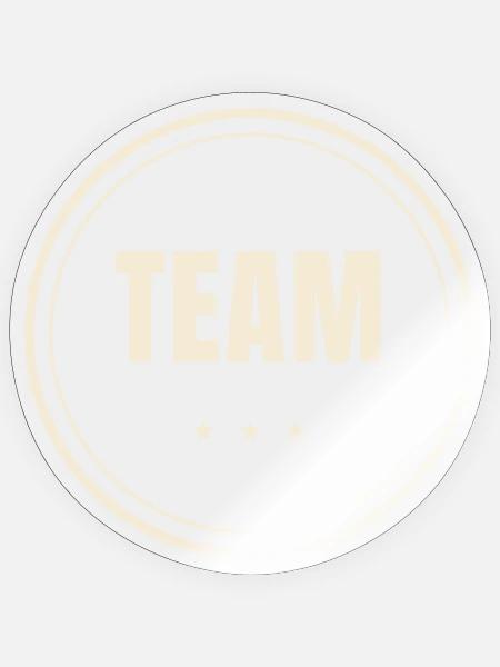 Team Stempel Sterne Mannschaft Verein Crew - Sticker Größe S (10 x 10 cm) - Transparent glänzend