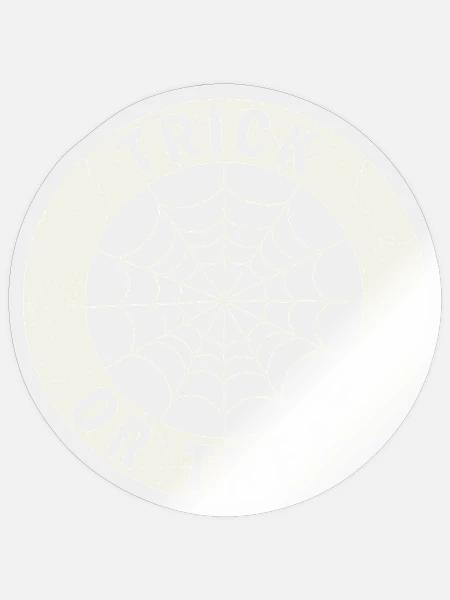 Süßes-oder-Saures-Spinnennetz-Halloween - Sticker Größe S (10 x 10 cm) - Transparent glänzend