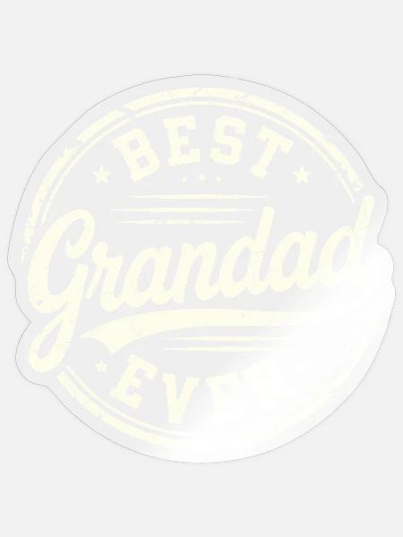 Bester Opa aller Zeiten - Sticker Größe S (10 x 10 cm) - Transparent glänzend