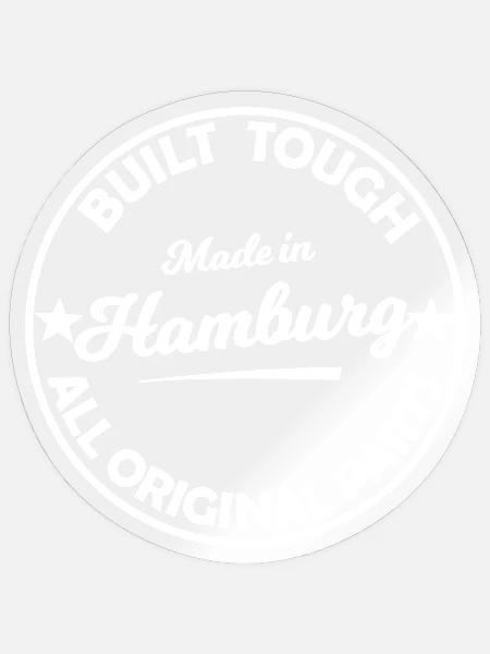 Hamburg Original Parts Stamp - Sticker Größe S (10 x 10 cm) - Transparent glänzend