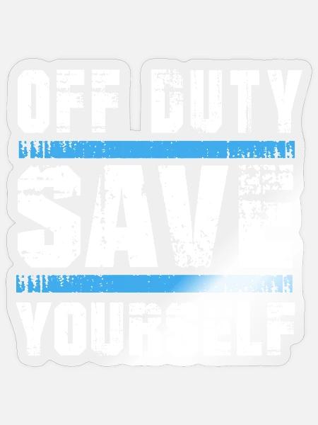 Ambulanz Rettungssanitäter - Sticker Größe S (10 x 10 cm) - Transparent glänzend