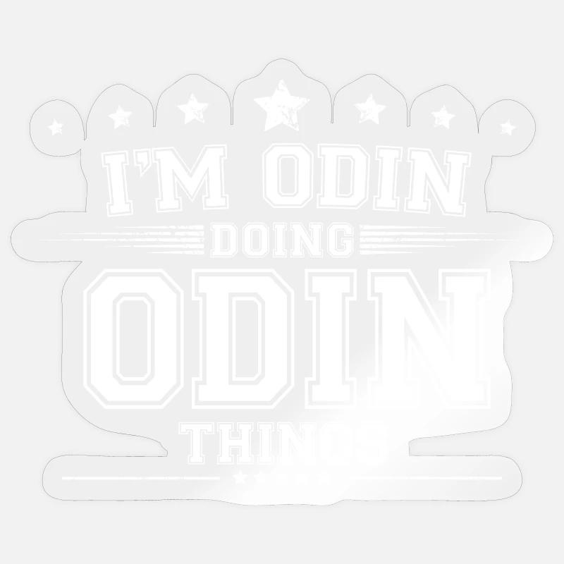 Odin - Sticker size S (10 x 10 cm) - transparent glossy
