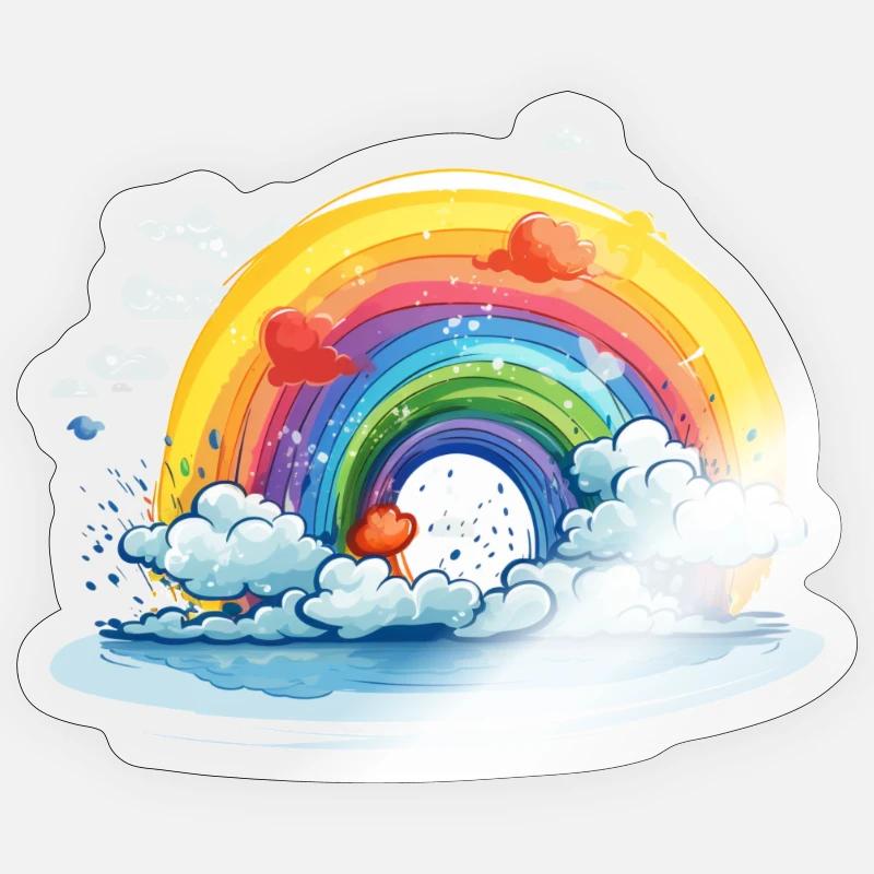 Regenbogen Pride Sticker Größe S (10 x 10 cm)
