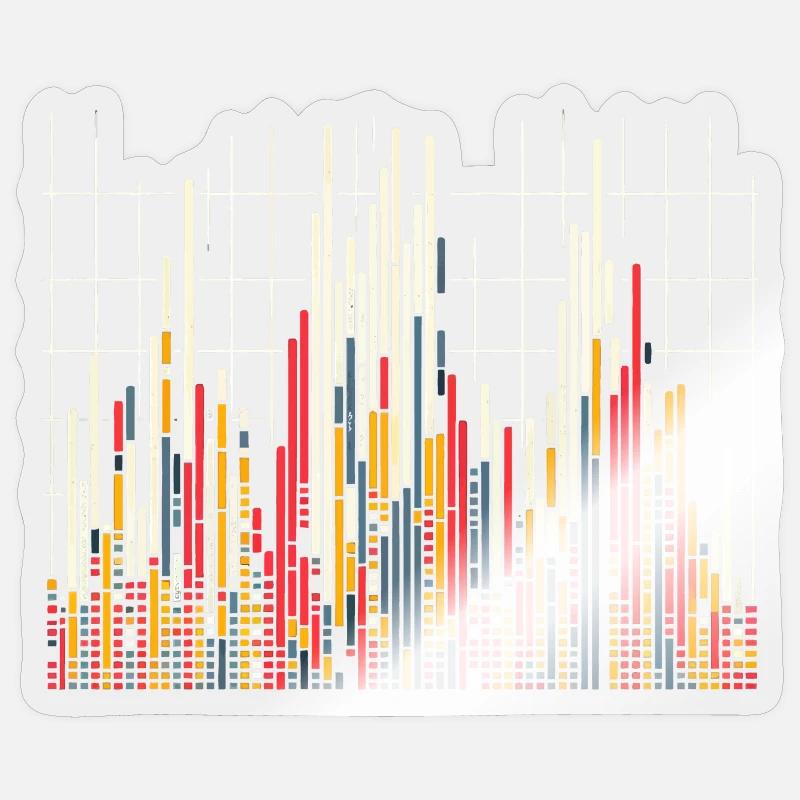 Datenanalyse & Diagramme - Visuelle Geschenkidee Sticker Größe S (10 x 10 cm)