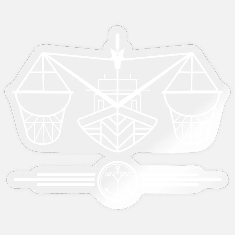 Kutterfriese - At home behind the dike Sticker size S (10 x 10 cm)