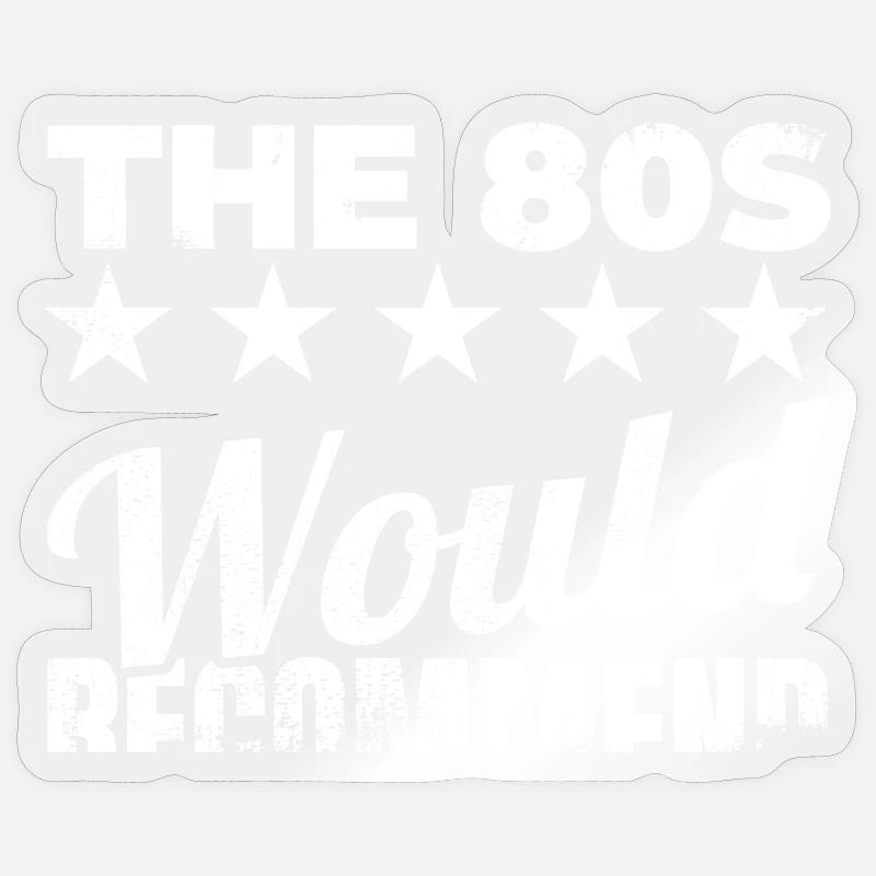 I would recommend the 80s - Sticker size S (10 x 10 cm) - transparent glossy
