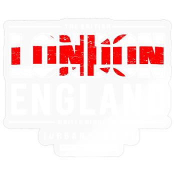 London England Urban Street Style Design - Sticker size S (10 x 10 cm) - transparent glossy - Front