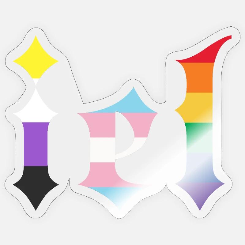 Gothic - Sticker size S (10 x 10 cm) - transparent glossy