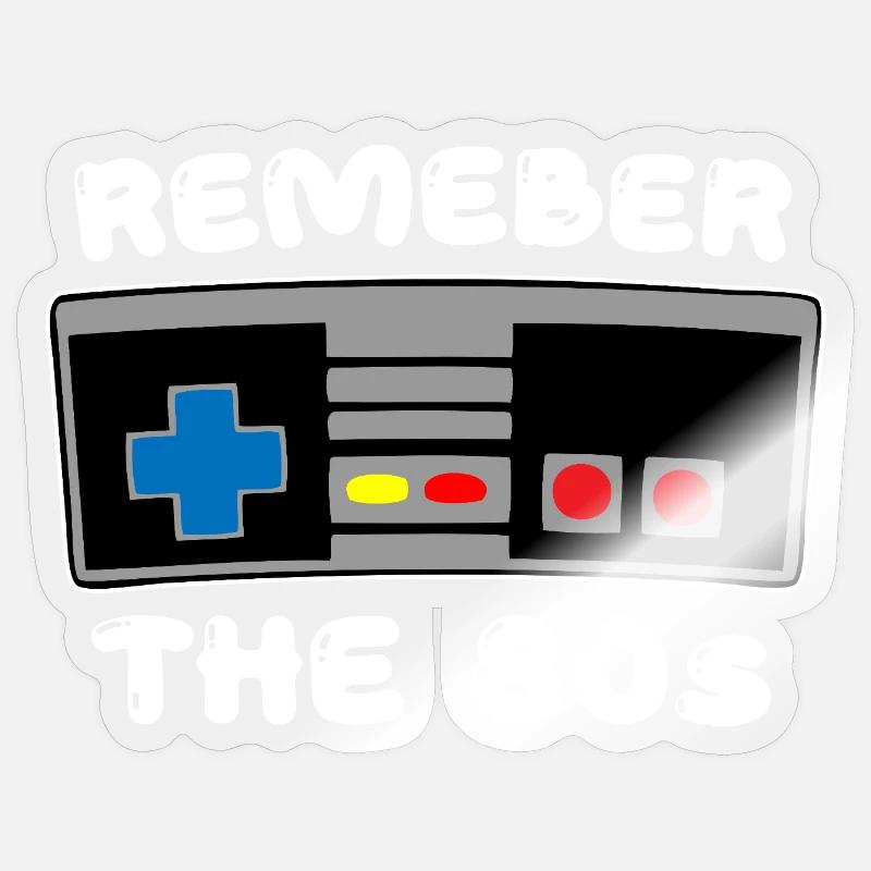 Remember the 80s Sticker size S (10 x 10 cm)
