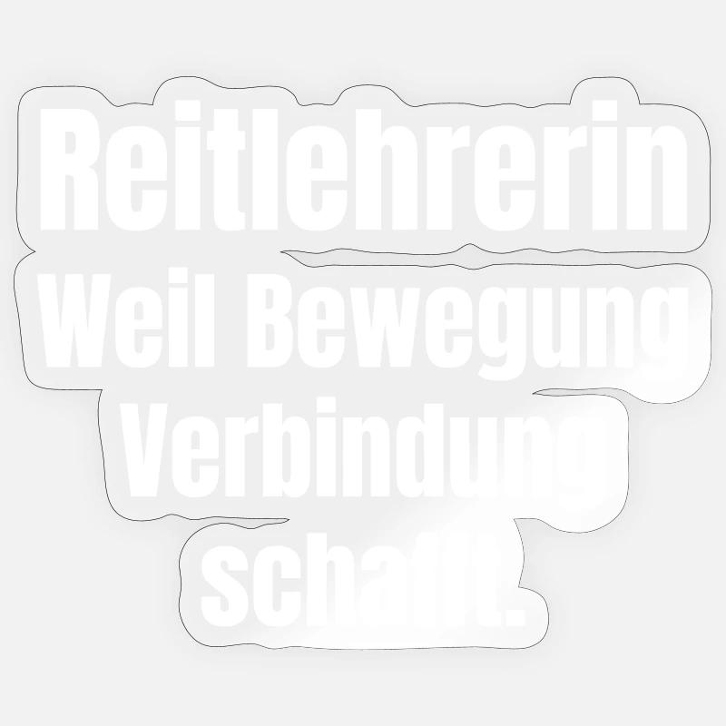 Riding Instructor Motion Connection Design Sticker size S (10 x 10 cm)