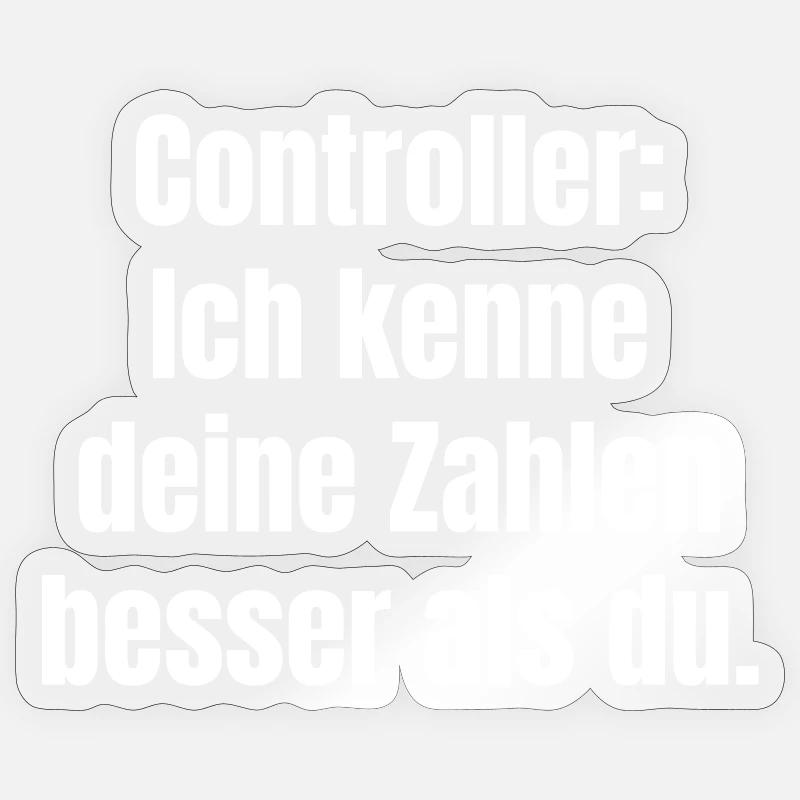 Controllers: Knowing numbers better - Sticker size S (10 x 10 cm) - transparent glossy