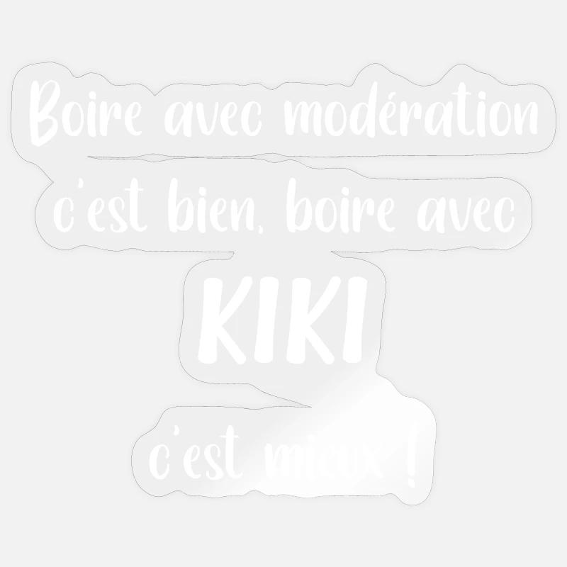 KIKI Drinking Moderation Fun Sticker size S (10 x 10 cm)