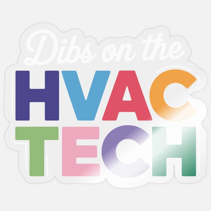 Lustiger HVAC Techniker Spruch Reparatur Experte Sticker Größe S (10 x 10 cm)