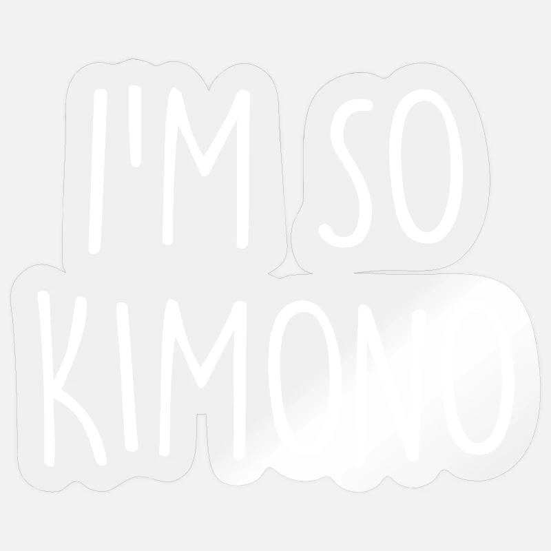 Kimono - Sticker size S (10 x 10 cm) - transparent glossy