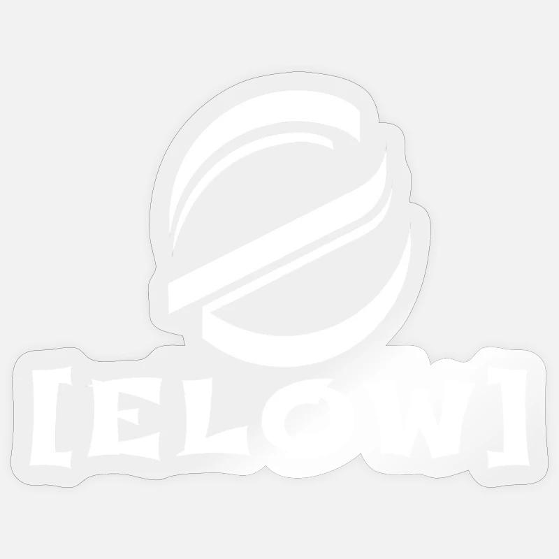Logo with lettering - Sticker size S (10 x 10 cm) - transparent glossy