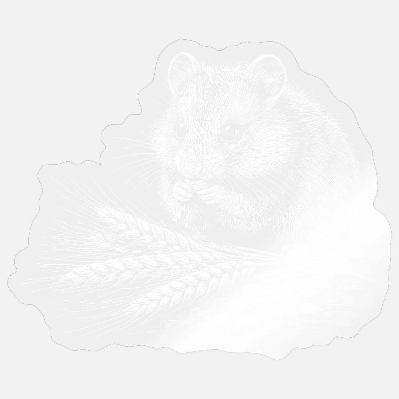 Des hamsters dans le feuillage Sticker taille S (10 x 10 cm)