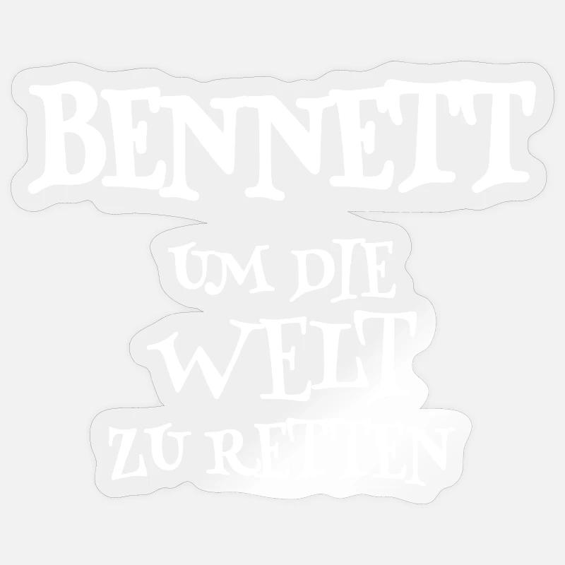 Savior Bennett - Sticker size S (10 x 10 cm) - transparent glossy