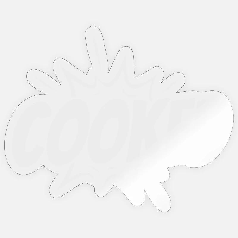 Style Comic Explosif Cuit Sticker taille S (10 x 10 cm)