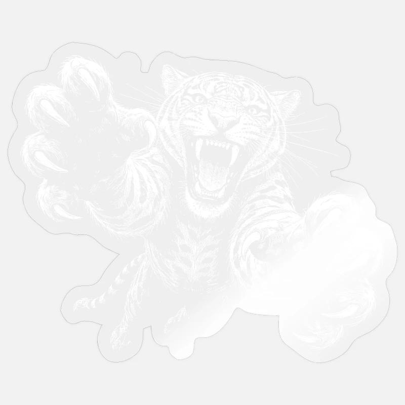  Jaguar - Sticker Größe S (10 x 10 cm) - Transparent glänzend