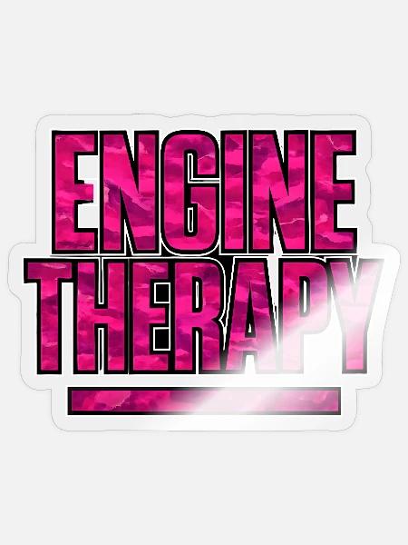 Engine Therapy Auto Tuning Szene Camouflage - Sticker Größe S (10 x 10 cm) - Transparent glänzend