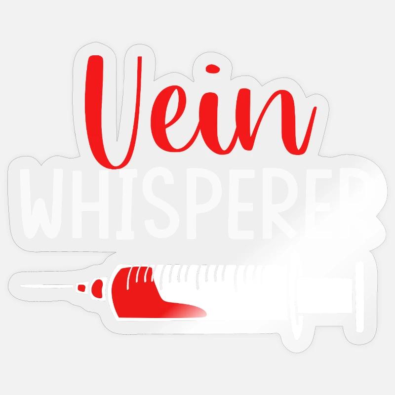 Blutspender Blut Blutspende - Sticker Größe S (10 x 10 cm) - Transparent glänzend