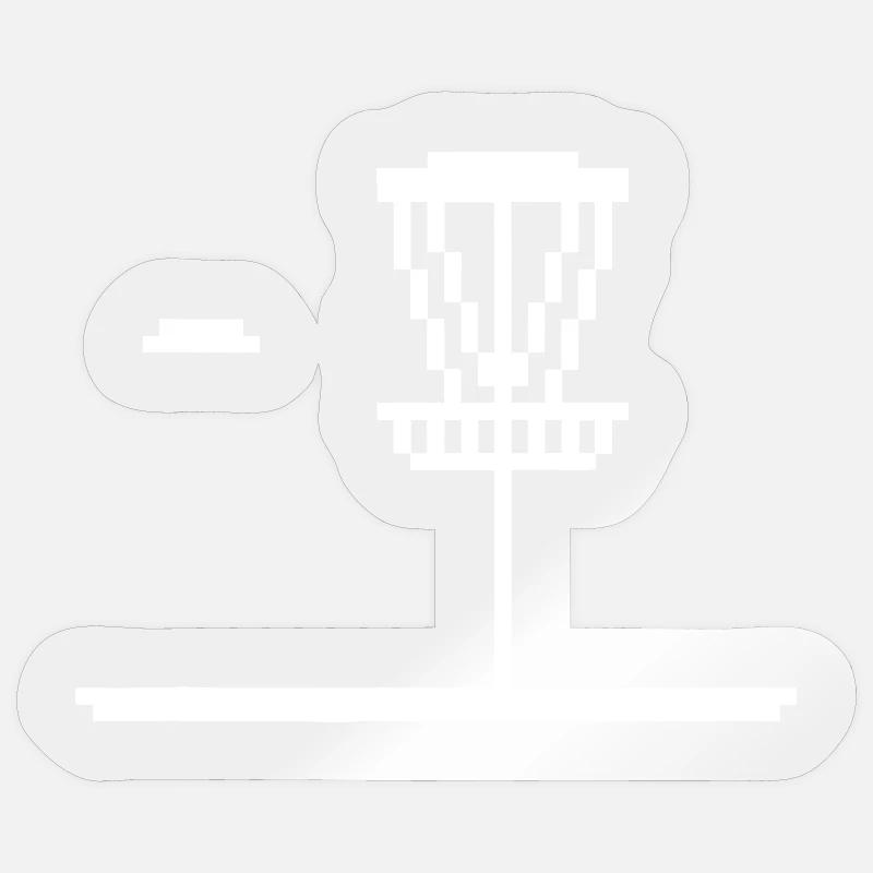Pixel Lighthouse Silhouette - Sticker size S (10 x 10 cm) - transparent glossy