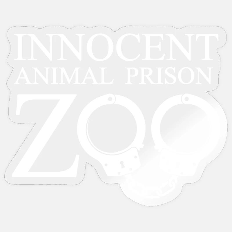 Innocent Zoo Captivity - Sticker size S (10 x 10 cm) - transparent glossy