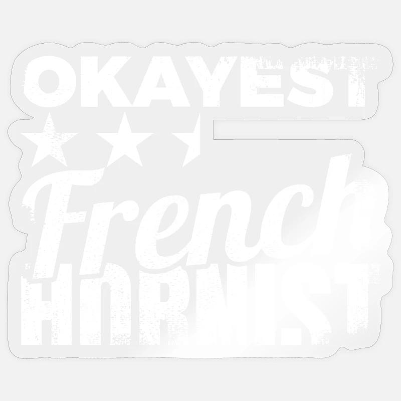 Coriste moyen - Sticker taille S (10 x 10 cm) - brillant transparent