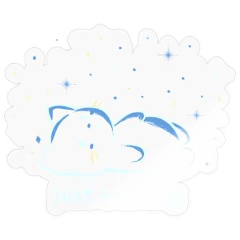 Just Existing - Sticker size S (10 x 10 cm) - transparent glossy - Front