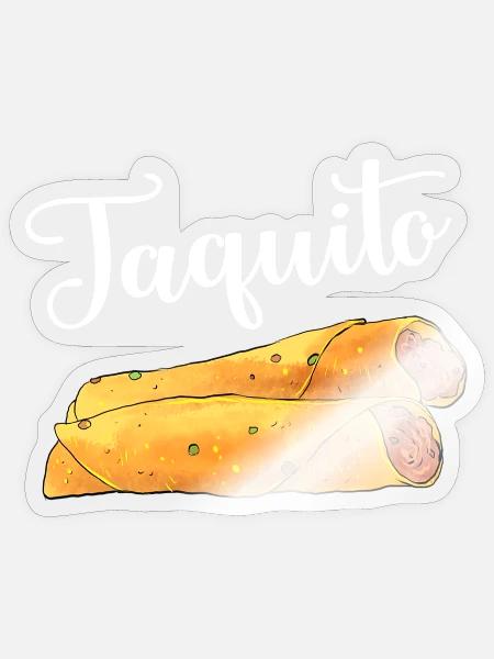 Taco-Taquito-Match - Sticker Größe S (10 x 10 cm) - Transparent glänzend