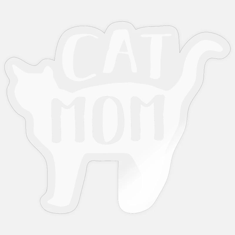 Katze Katzen - Sticker Größe S (10 x 10 cm) - Transparent glänzend