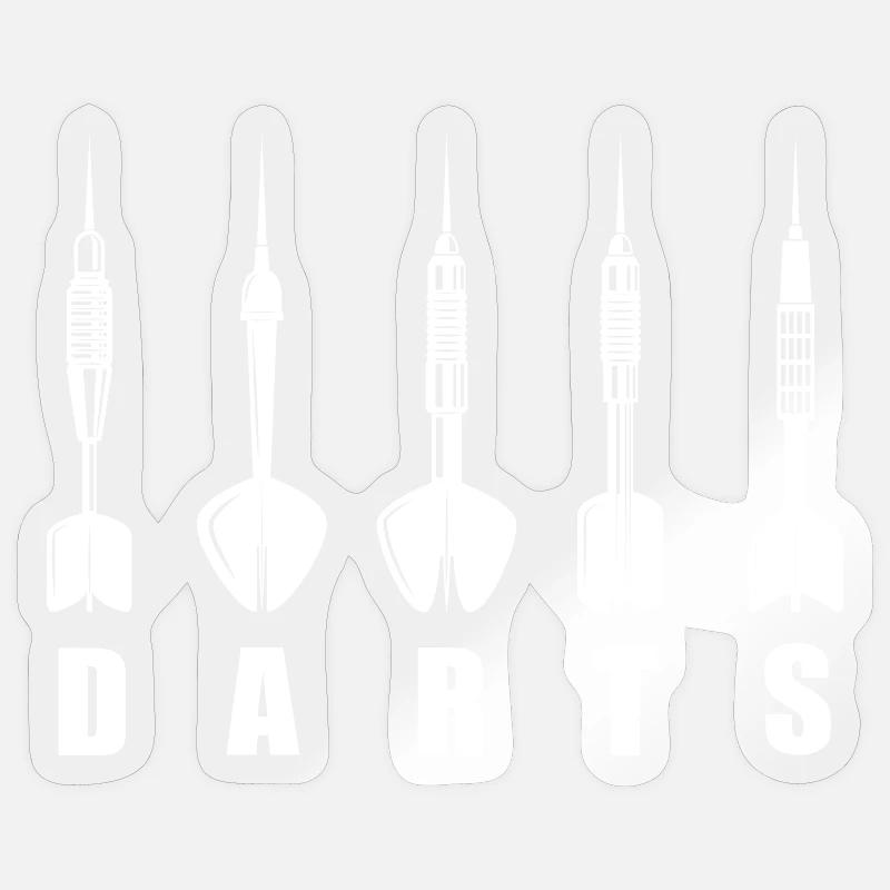 Dart Dartpfeil Darts logo Sticker Größe S (10 x 10 cm)