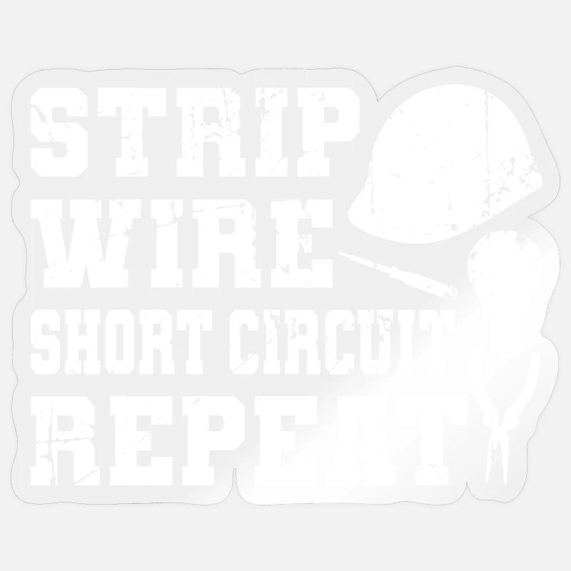 Electrical Engineer Quote - Sticker size S (10 x 10 cm) - transparent glossy