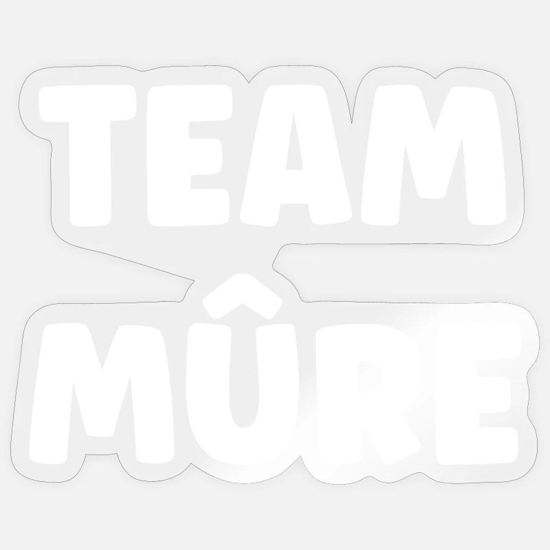 Team Mûre Sticker taille S (10 x 10 cm)