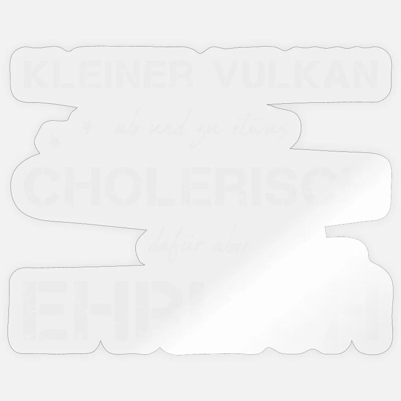 cholerisch ehrlich Sticker Größe S (10 x 10 cm)