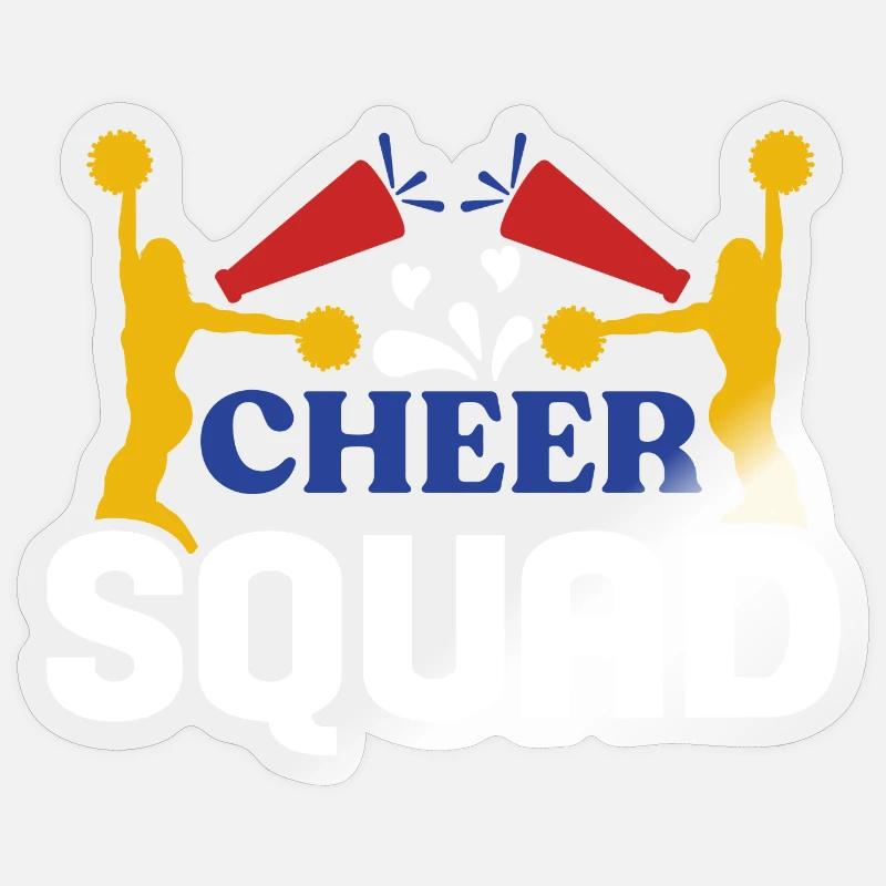 Cheer Squad - Sticker size S (10 x 10 cm) - transparent glossy