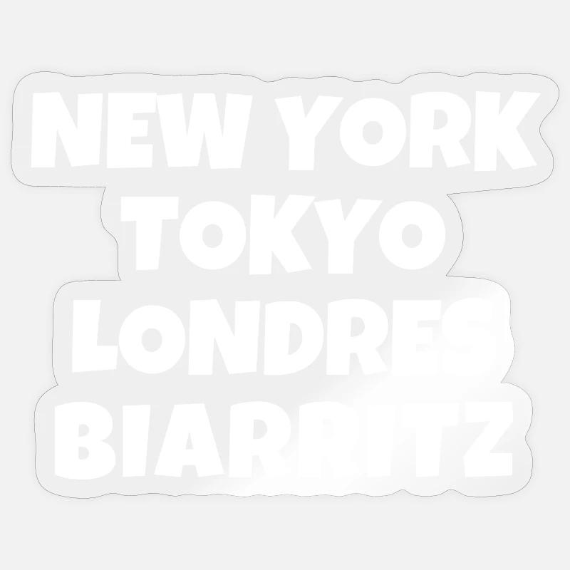 Biarritz, Basque, Pays Basque Sticker taille S (10 x 10 cm)