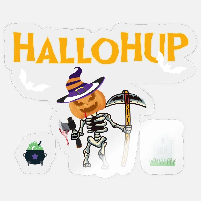 HalloHup 2025 - Sticker Größe S (10 x 10 cm) - Transparent glänzend